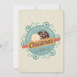 Cartão De Festividades Cookies de Natal fazendo feriado personalizado