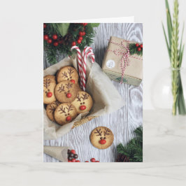 Cartão De Festividades Cookies Para Clientes Que Querem Aquecer