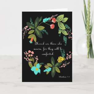Cartão De Festividades Cool Christian Art - Matthew 5:4