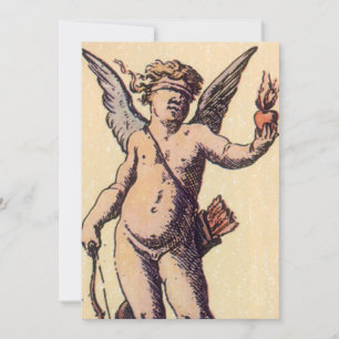 Cartão De Festividades Copo de São Valentim Cupido Amarrado, Carta de Tar