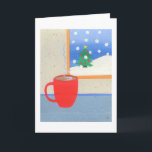 Cartão De Festividades Copo quente do chá<br><div class="desc">Snuggle acima com um copo quente do chá e envie este cartão com desejos mornos para os feriados!</div>