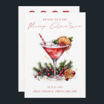Cartão De Festividades Coquetel Festivo 2025 Calendário Feliz Natal<br><div class="desc">Calendário do Coquetel Festivo 2025 O Feliz Natal está em um roteiro de estilo manuscrito de na moda. Com um calendário prático de 2025 na parte de trás para seus destinatários e saudações de Feliz ano novo.</div>