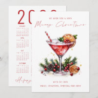 Coquetel Festivo 2026 Calendário Feliz Natal