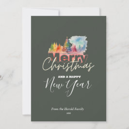 Cartão De Festividades Cor de Natal da Wonderland Wonderland