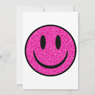 Cartão De Festividades Cor-de-rosa - Sorriso brilhante
