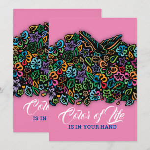 Cartão De Festividades Cor elegante do Design de vida útil