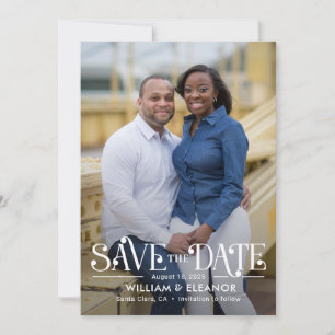 Cartão De Festividades Cor Moderna Editável Salva A Ficha De Data