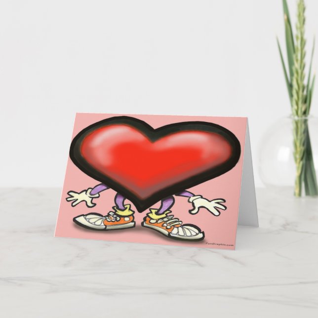 Cartão De Festividades Coração (Frente)