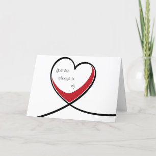 Cartão De Festividades Coração