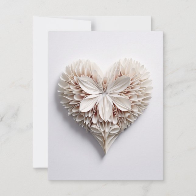 Cartão De Festividades Coração 0047 (Frente)