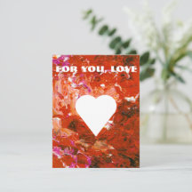 Coração Branco em Vermelho Personalizável do Dia d