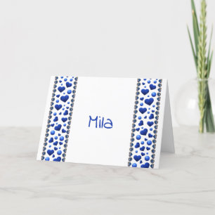 Cartão De Festividades Coração brilhante personalizado