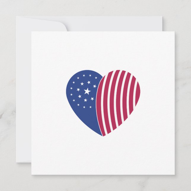 Cartão De Festividades Coração da América (Frente)