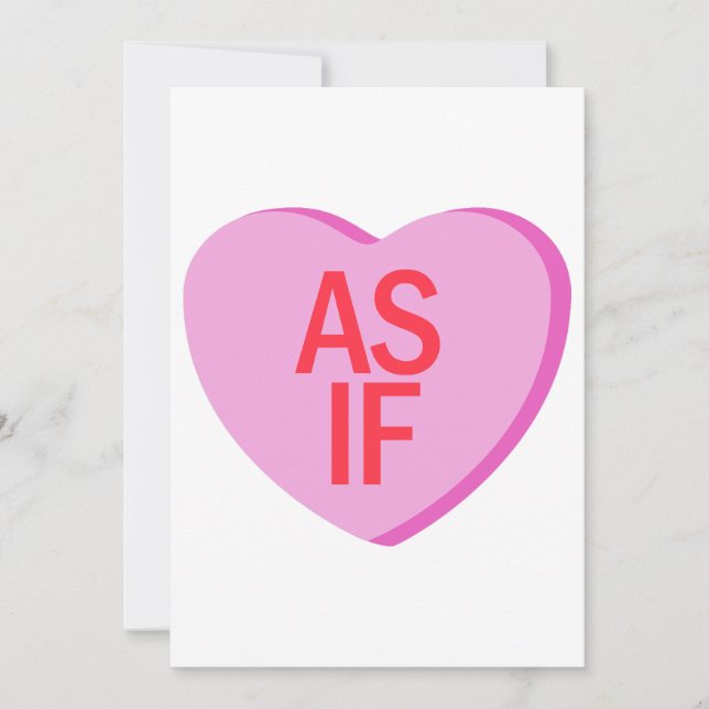 Cartão De Festividades Coração de Bala - COMO SE (Frente)