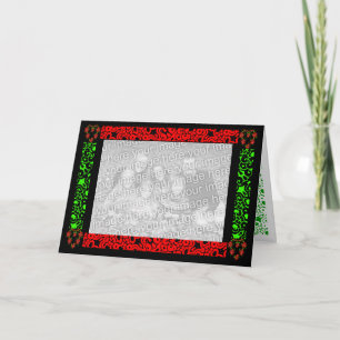 Cartão De Festividades Coração de Natal