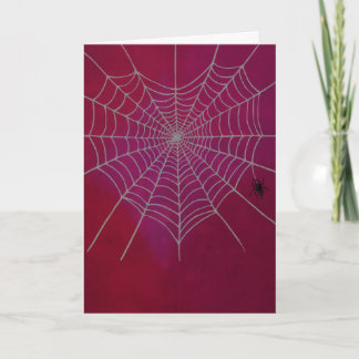 Cartão De Festividades Coração de Spiderweb