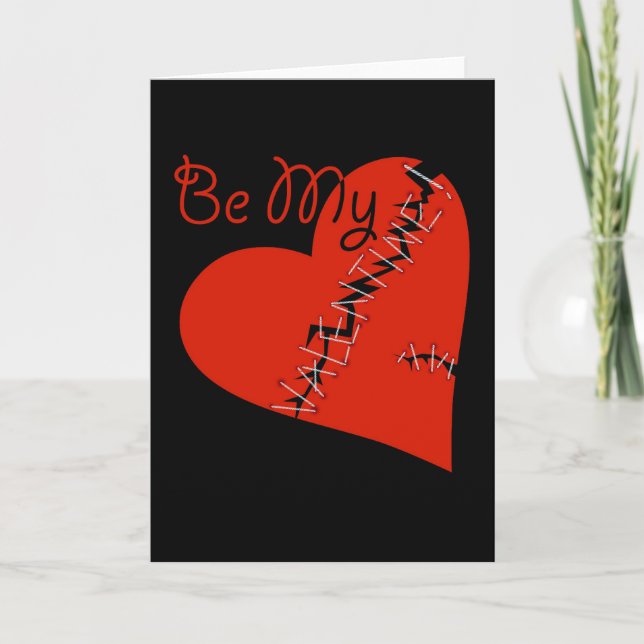 Cartão De Festividades Coração do Dia de os namorados partido (Frente)