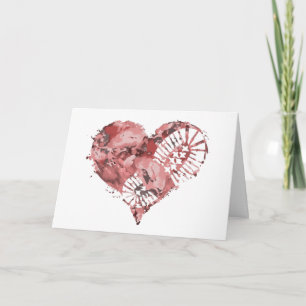 Cartão De Festividades coração do estômago de inicialização