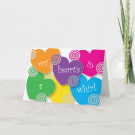 Cartão De Festividades Coração em um Namorados