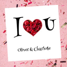 Coração Floral Eu Te Amo Dia de os namorados De Co