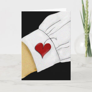 Cartão De Festividades coração na manga