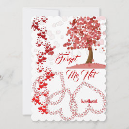 Cartão De Festividades Coração Romântico Esqueça-me de não ser um Namorad