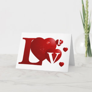Cartão De Festividades Coração Vermelho Amor Dia dos Namorados