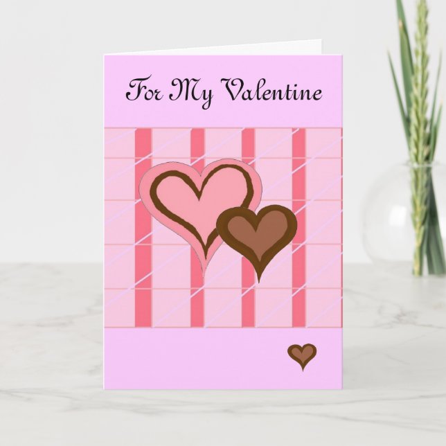 Cartão De Festividades Corações (Frente)