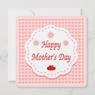 Cartão De Festividades Corações de amor dia das mães