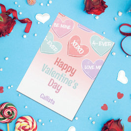 Cartão De Festividades Corações de Doces Valentines Day