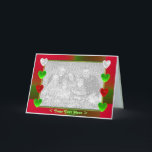 Cartão De Festividades Corações de Férias Amplas (quadro fotográfico)<br><div class="desc">Um bonito modelo de quadro de cartas com corações de férias.</div>