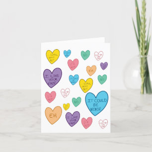 Cartão De Festividades Corações Doces