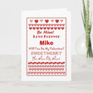 Cartão De Festividades Corações dos corações dos corações do feliz dia