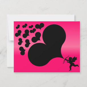 Cartão De Festividades Corações em Fotos Cupidas