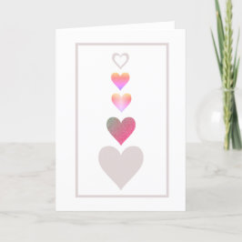 Cartão De Festividades Corações Padrão Simples Dia de os namorados Modern