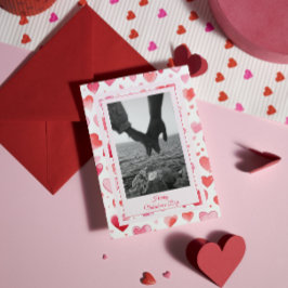 Cartão De Festividades Corações Vibrantes | Nome Personalizado | Dia dos