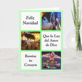 Cartão De Festividades Corazon de Que la luz del amor de Dios Ilumine a