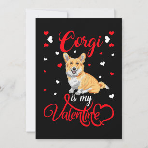 Cartão De Festividades Corgi É Meu Namorado Corgi Engraçado Dia dos Namor