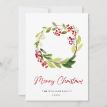 Coroa de Natal de Folhas de Azevinho Festivo Sauda