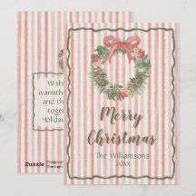 Coroa de Natal Rosa Personalizada