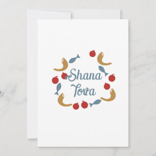 Cartão De Festividades Coroa de Shana Tova