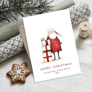 Cartão De Festividades Corporação de Natal Mínimo de Natal do Whimsical