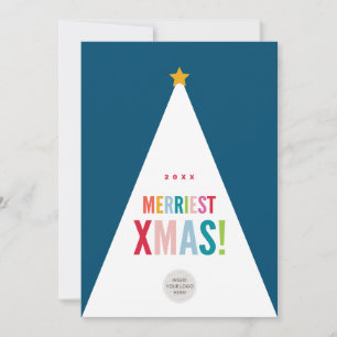 Cartão De Festividades CORPORATIVA NATAL festivo moderno minimal árvore