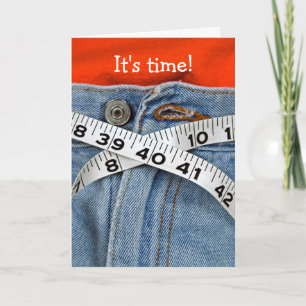 Cartão De Festividades correia da medida da dieta-fita na cintura