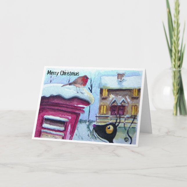 Cartão De Festividades Correio de espera! (Frente)