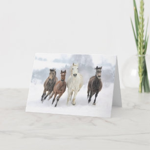 Cartão De Festividades Corridas de inverno