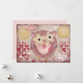 Cartão De Festividades Coruja de Férias