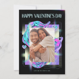 Cartão De Festividades Cosmic Romance Digital Love Valentine's Card