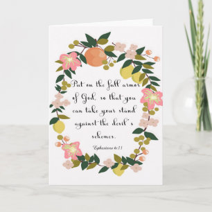 Cartão De Festividades Cota Cristã - Ephesianos 6:11
