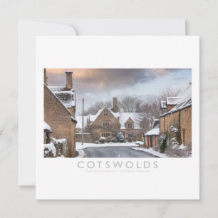 Cartão De Festividades Cotswolds